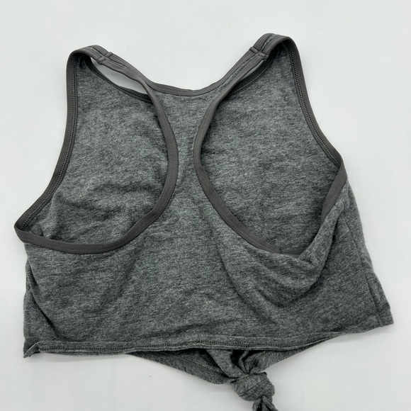 Aerie Chill.  Play.  Move.  Gray Side Knot Tank Top - Picture 2 of 3